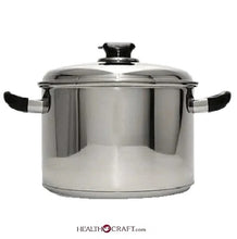 Load image into Gallery viewer, 7-Ply 12 Qt STOCKPOT w/Steam Control Cover Magnetic T304 Surgical Stainless Steel