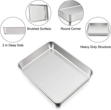 Load image into Gallery viewer, NEW 14 x 11 x 2.25-inch LASAGNA, baking and Roasting PAN Commercial Stainless Steel