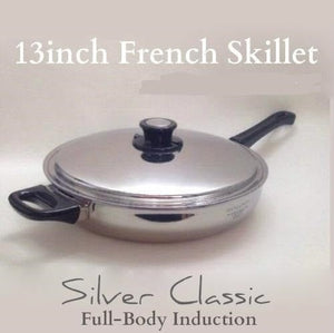13-inch Vented LID T304s Stainless Steel Made in USA - fits multiple pans and skillets