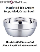 Load image into Gallery viewer, 17-oz. SALAD, SOUP, CEREAL or ICE CREAM Bowl - Double-Wall Insulated Stainless Steel