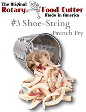 Load image into Gallery viewer, FOOD CUTTER No. 3 Shoe-String FRENCH FRY Cone – No. 3 Cono Rallador fits: Health Craft, Carico, Royal Prestige, New Era, 1992 to present.