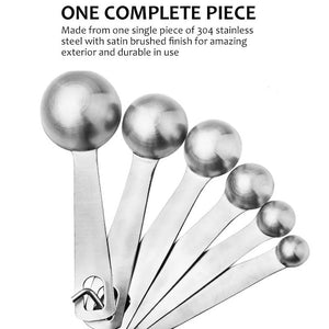 PRO SERIES 5-Pc. Measuring SPOON SET High-Quality 304 Stainless Steel METRIC / USA