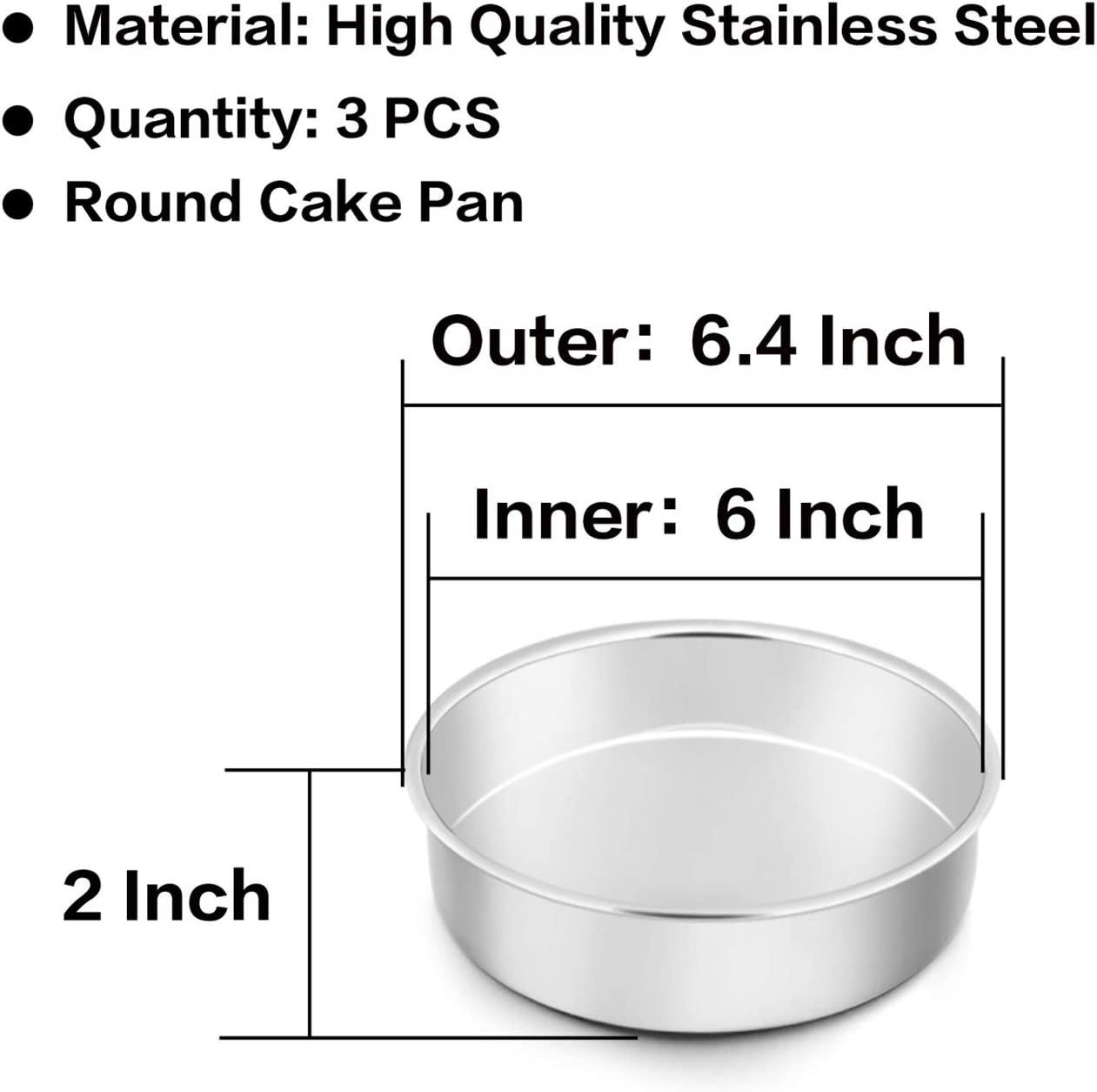Baker & Salt 18cm Loose Based Deep Cake Tin