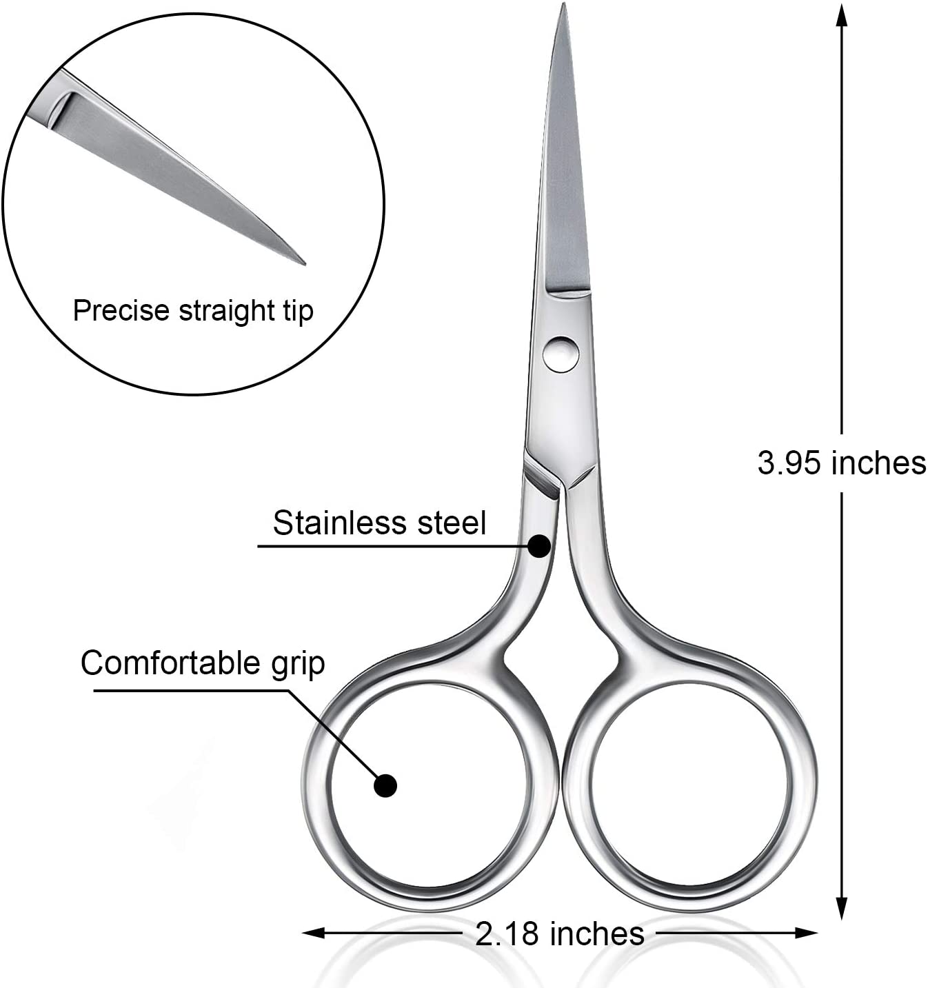 Wavy Serrated Scissor, Stainless Steel Comfortable Professional