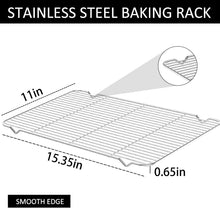 Load image into Gallery viewer, 16 X 12-inch BAKING SHEET with RACK 18/0 Gauge Stainless Steel