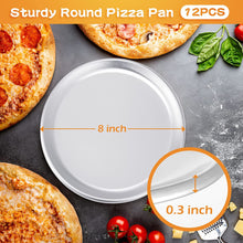 Load image into Gallery viewer, 8-inch Toaster Oven PIZZA PAN or Salad Plate 18/0-gauge Commercial Stainless Steel