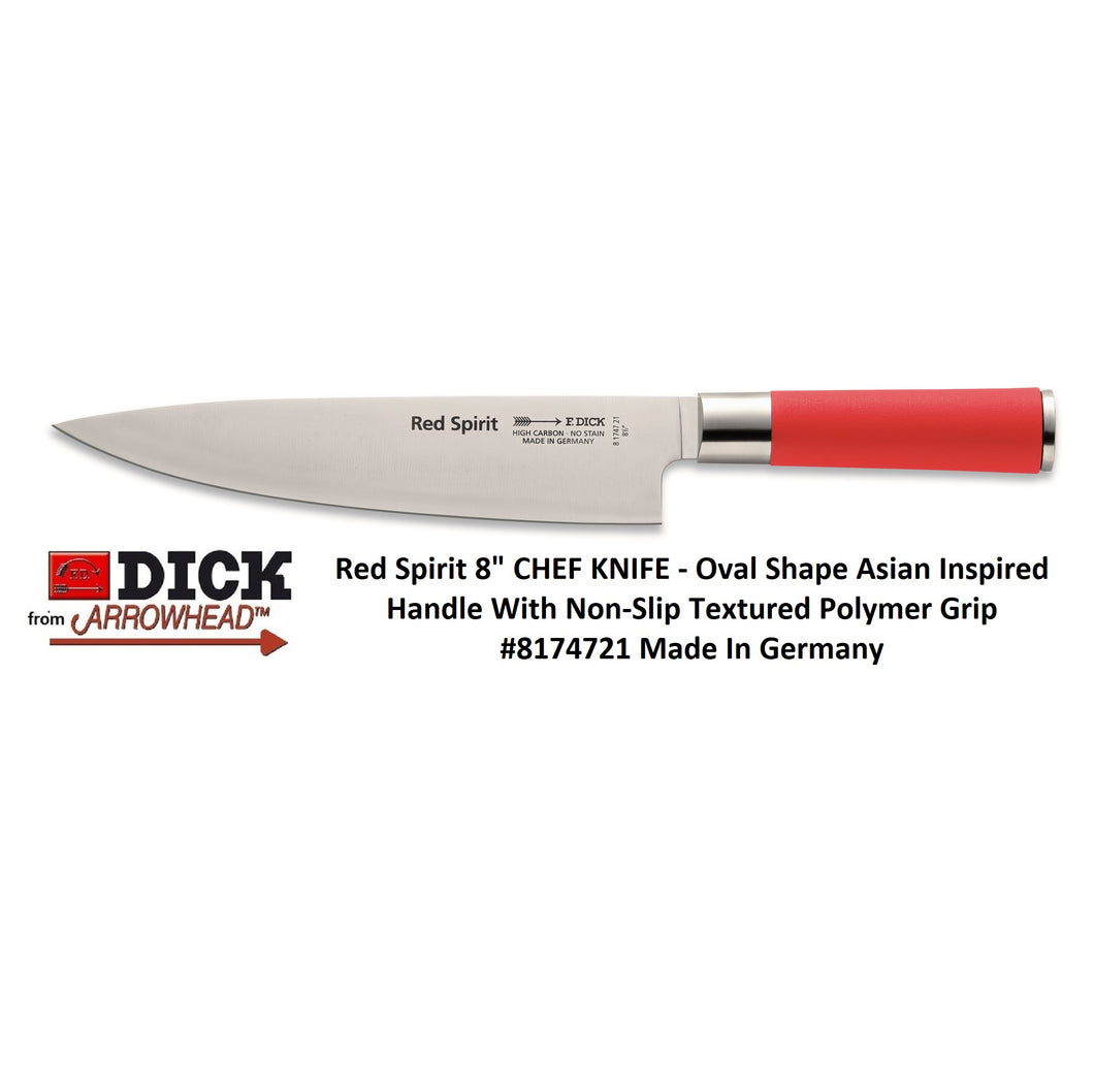 Red Spirit 8.5-inch CHEF KNIFE Made In Germany by F. Dick