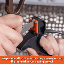 Load image into Gallery viewer, 2-in-1 Handheld KNIFE SHARPENER Tungsten Carbide V Professional Knife and Scissors