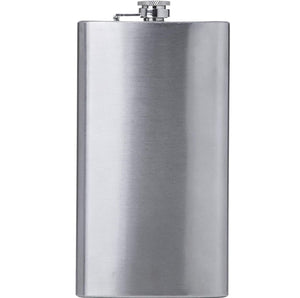 SOLD OUT - 12 oz. Stainless Steel Flask Lightweight with a Screw-On, Leak Proof Lid