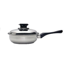 Load image into Gallery viewer, 7-Ply 8¾-inch Gourmet SKILLET w/Steam Control Lid Magnetic T304 Surgical Stainless Steel