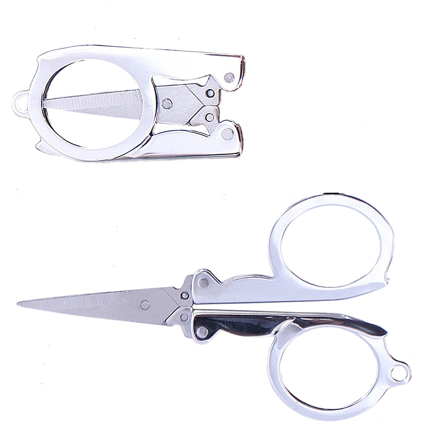 Mini FOLDING SCISSORS Stainless-Steel Portable fits in Pocket or Purse –  Health Craft
