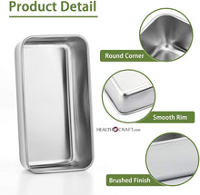 Load image into Gallery viewer, LOAF PAN 9 x 5  x 2.5-inch for Bread, Meatloaf, Cakes 18/0 Stainless Steel
