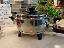 Load image into Gallery viewer, LIKE NEW 3Qt. Liquid Core ELECTRIC SAUCEPAN w/ Vented Lid Made in USA