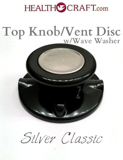 Black Silver Classic Top-Knob Vent-Disc