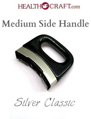 BLACK Silver Classic MEDIUM Side Handle - Snap-on No Screw - Fits SS 1¼ 3  4  6½qt