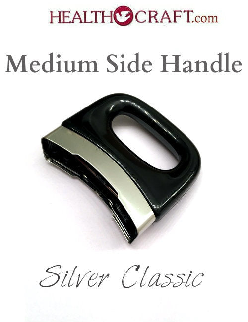 BLACK Silver Classic MEDIUM Side Handle - Snap-on No Screw - Fits SS 1¼ 3  4  6½qt