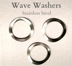 3 Stainless Steel WAVE WASHERS for vent knobs 1983 to 2018
