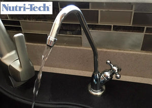 Nutri-Tech® Stainless Steel Gooseneck Faucet for under-counter water filter