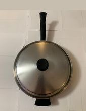 Load image into Gallery viewer, TAKEN IN ON TRADE - Amway Queen 10 1/2-inch SAUTE SKILLET w/lid 5-Ply Surgical Stainless Steel