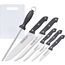 Load image into Gallery viewer, PRO SERIES 8-Pc. CUTLERY SET with Cutting Board and Case Commercial Quality