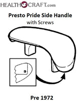 Load image into Gallery viewer, Presto Pride Elegance SIDE HANDLE with SCREWS also fits Golden Line Waterless Cookware Repalcement Part