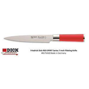 5 LEFT - Red Spirit 7-inch Flexible FILLET KNIFE Made In Germany by F. Dick