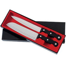 Load image into Gallery viewer, 2-Piece COMMERCIAL KNIFE SET Full Tang Phenolic Handles - Gift Box