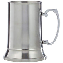 Load image into Gallery viewer, SOLD OUT - 20 oz. BEER STEIN with Handle Glass Bottom Insulated 304 Stainless-Steel for Ice Cold Beer
