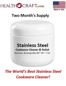 Stainless-Steel CLEANER and Polish Biodegradable Non-Toxic - Removes Minor Scratches Shines