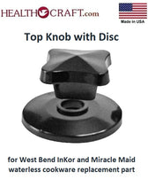 Load image into Gallery viewer, InKor, Miracle Maid, Renaware COVER KNOB and DISC West Bend Waterless Cookware Replacement Part