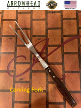 Load image into Gallery viewer, CURRENTLY 1 AVAILABLE - Vintage EKCO Arrowhead CARVING FORK Made in the USA