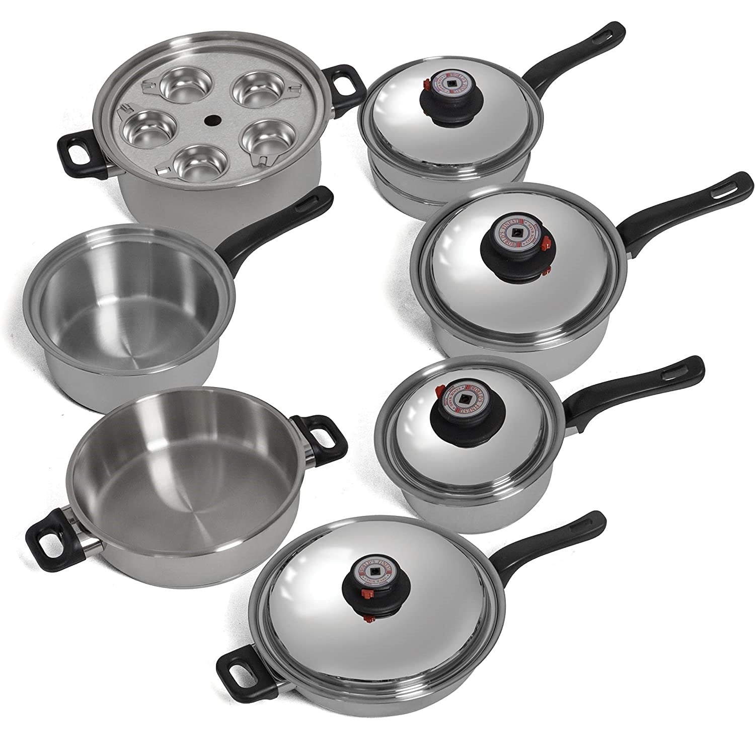 World's Finest 7Ply Steam Control 17pc T304 Stainless Steel