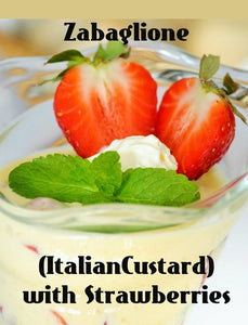 Zabaglione (Italian Custard) with Strawberries