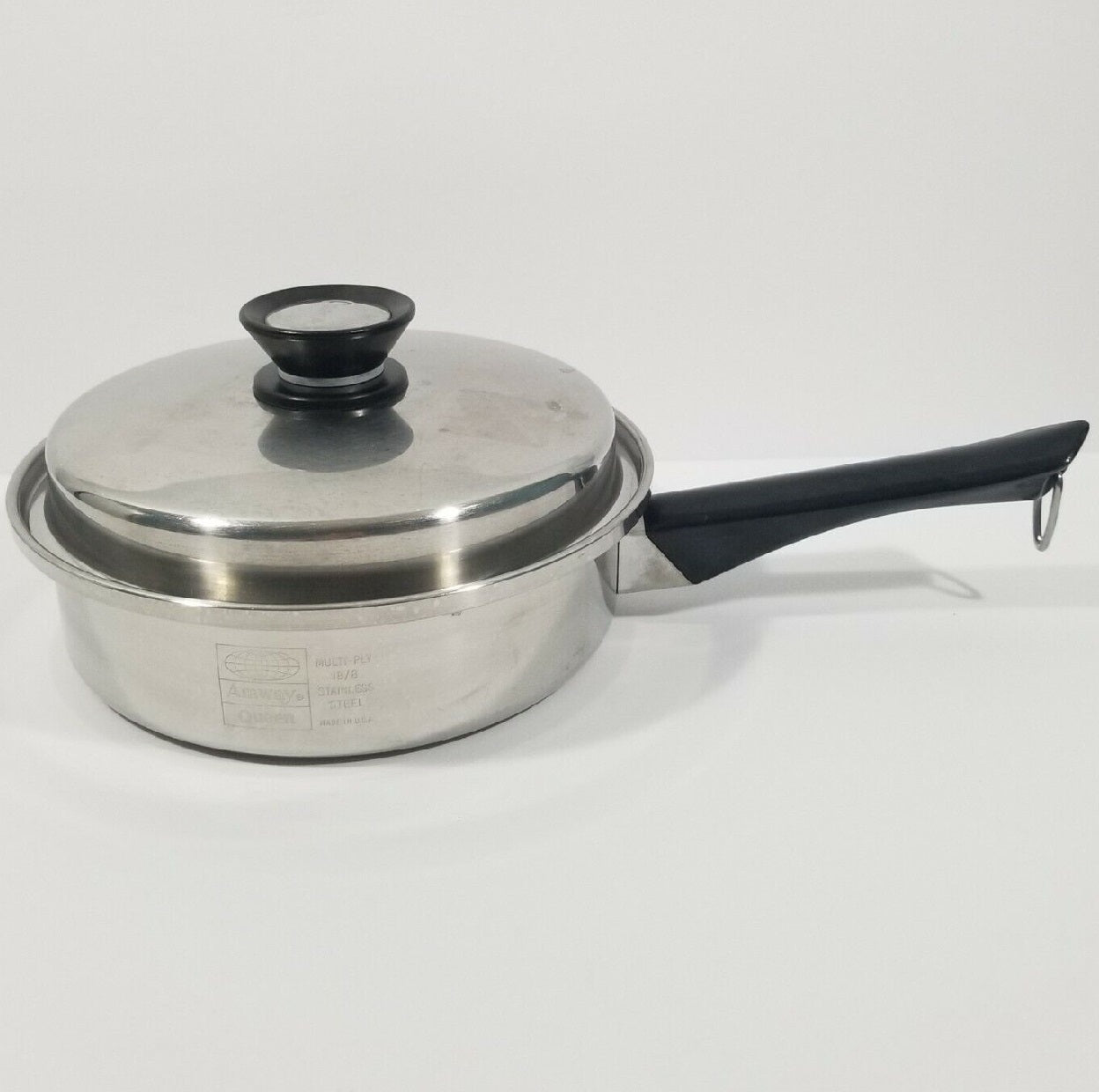 RECONDITIONED 11in Amway Queen SKILLET 18/8 Surgical Stainless