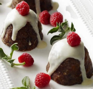 Christmas Figgy Pudding with Butter Cream Frosting