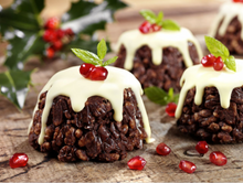 Load image into Gallery viewer, Christmas Figgy Pudding with Butter Cream Frosting