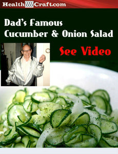 Dad’s Famous Cucumber and Onion Salad