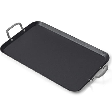 18x11-inch Stovetop DOUBLE GRIDDLE nonstick PFOA, Lead and Cadmium FREE Magnetic