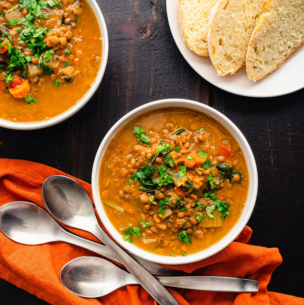 Lentil Soup homemade see video Jack Harris and Chef Charles Knight