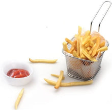 Load image into Gallery viewer, BUY 2 GET 1 FREE CLOSEOUT 4 LEFT - Mini Serving DEEP FRY Basket Stainless Steel Mesh