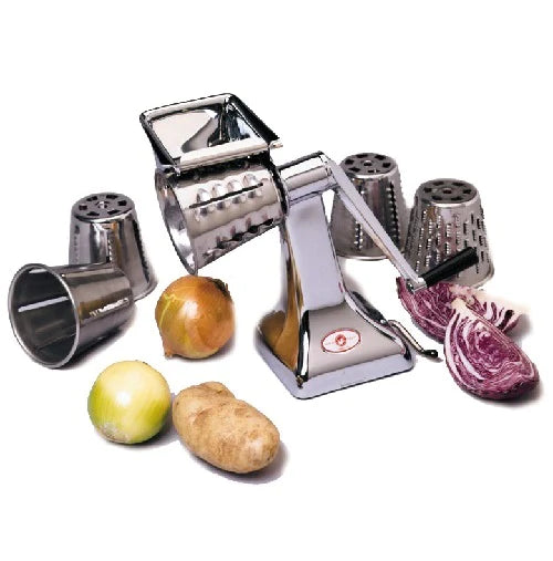 Original Rotary Mandolin FOOD CUTTER and Cheese Grater Single Base - SEE VIDEO
