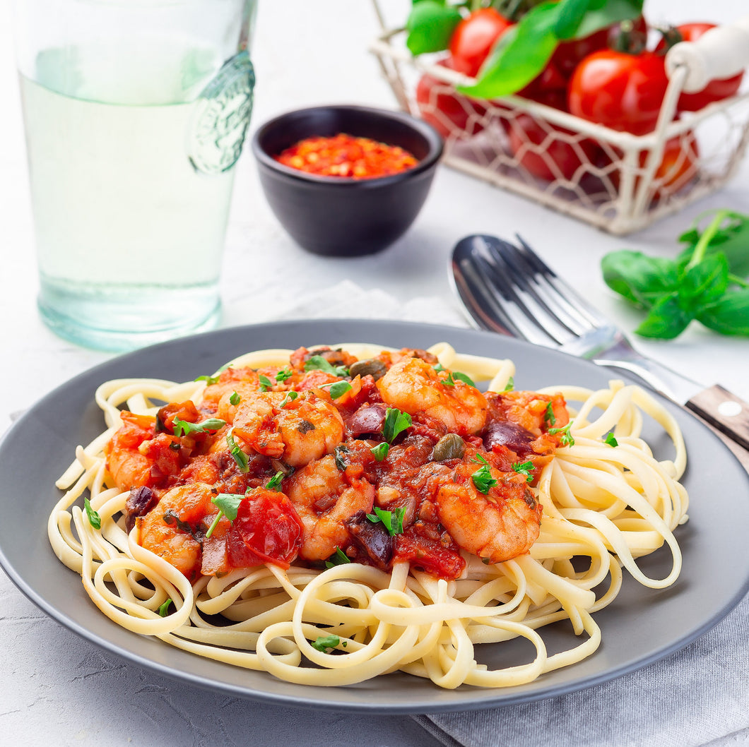 VIDEO Shrimp Marinara Pasta