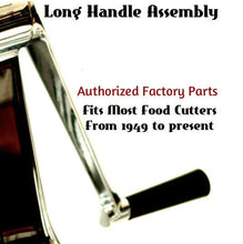 Load image into Gallery viewer, CRANK ASSEMBLY with HANDLE and Reverse Screw fits older model Saladmaster, Health Craft, West Bend, and others