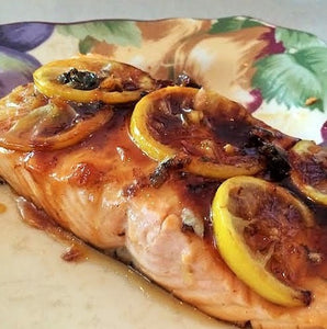 Browned Butter and Honey Braised Salmon