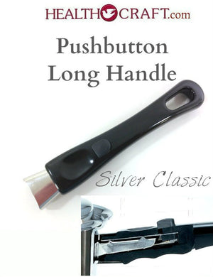 Black Silver Classic Push Button Long Handle – Fits 1Qt  1¼Qt  9½ Sauté Skillet