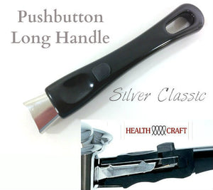 Black Silver Classic Push Button Long Handle – Fits 1Qt  1¼Qt  9½ Sauté Skillet
