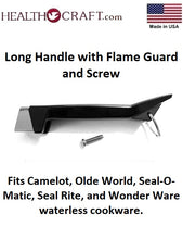 Load image into Gallery viewer, Seal-O-Matic, Seal Rite LONG HANDLE with FLAME GUARD and SCREW Waterless Cookware Replacement Part