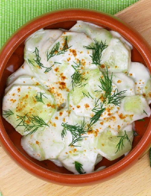 Refreshing Dill Sour Cream Cucumbers & Onion Salad by Chef David Knight see video