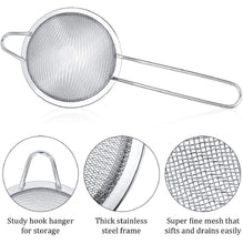 Load image into Gallery viewer, 2 Fine Mesh Conical SIEVES Food Strainer