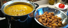 Load image into Gallery viewer, Split Pea and Ham Steak Soup with homemade deep fried Croutons